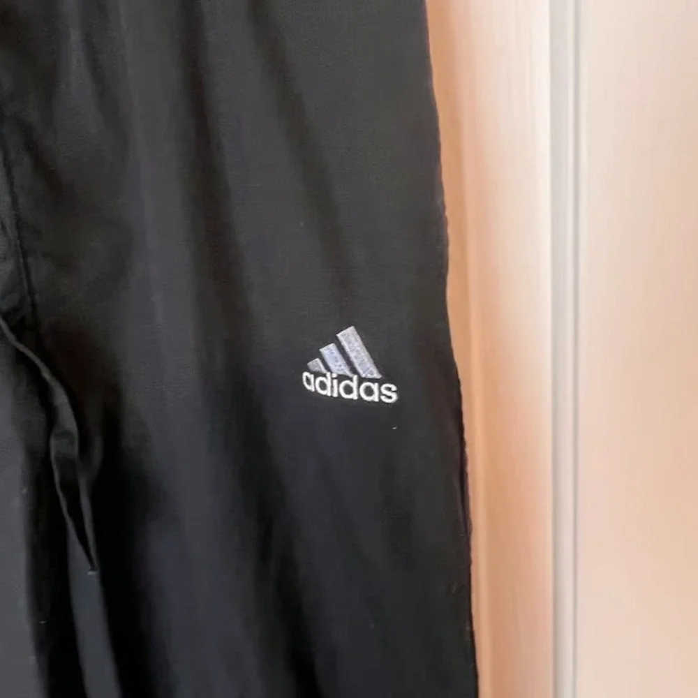 Adidas Mens Black Cotton Athletic Pants Size Medium